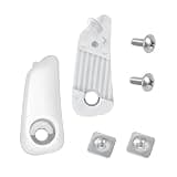 Zfegto Football Helmet Strap-Loc Chinstrap Fastener Kit Fits Riddell SpeedFlex - Left and Right with Screws and T-Nuts (White)