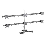 UWYTGF 6 Monitors Desk Mount Bracket,Six Monitor Arm with Full Articulation Mount Fits 15-27 Inch Monitors,Holds 6 Screens