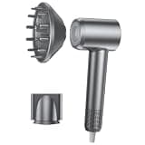 Hair Dryer with Hair Diffuser, High-Speed Ionic Low Noise Blow Dryer with 160000 RPM Motor