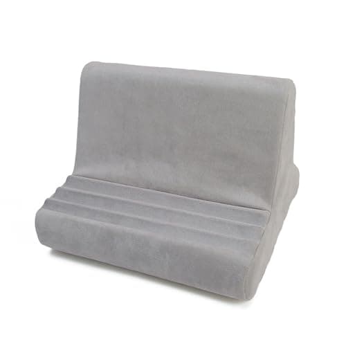 Tablet Stand Pillow Holder Multiple Angled Adjustable Soft Pillow Holder, Anti Slip for Hands Less Reading Watching in Bed or on Sofa for Universal Tablet with Memory Foam Supports
