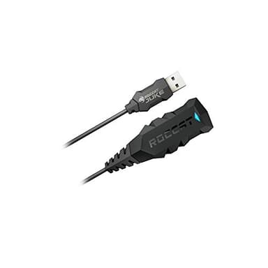 ROCCAT Juke - Virtual 7.1 Plus USB Stereo Soundcard and Headset Adapter for PC Computer Gaming Headphones, Surround Sound, USB Sound Card Compatible with Stereo Headsets