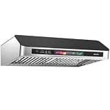 Elexnux 30 in. 900 CFM Ducted Under Cabinet Range Hood in Stainless Steel with Voice Control, Memory Mode, Adjustable Lights HDWXDOE03