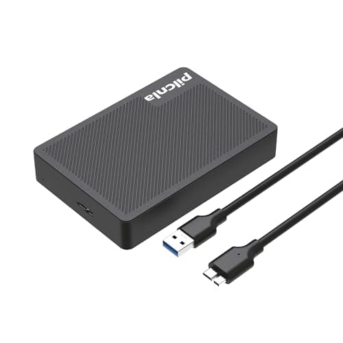 PILCNLA 1TB Ultra Slim Portable External Hard Drive USB3.0 HDD Storage for Xbox One X/S, Xbox 360, PS4, PS5, PC, Desktop, Laptop, MacBook, Chromebook