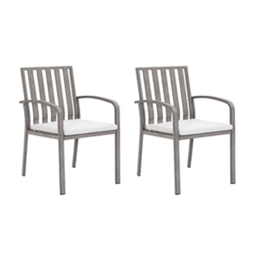 2-Piece Patio Dining Table Sets, Outdoor Dining Chairs with High Back and Padded Textilene, Outdoor Furniture Set for Garden, Yard, Outdoor Furniture for Garden, Poolside, Backyard, Deck