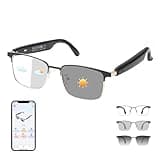 Al Smart Glasses for Men Women - Translation Bluetooth Glasses with 169 Languages, Color-change Lenses, Photo Translation, Music & Calls, Al Vioce Assistant, Travel Meeting Business Trade - Gold