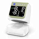 Automatic Electronic Blood Pressure Monitor, 22-40 CM Blood Pressure Cuff, 3 Users*199 Memories, Arm Blood Pressure Monitors for Home Use, Backlit Large LED Screen, BP Monitor (White Matcha Green)