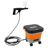 Foldable Pressure Washer with 3.43 Gal Tank, 7 Gears & 6 Spray Modes, 20000mah Battery, 22.97ft Hose – Portable Cordless Car Wash Machine for Auto, Yard, Patio – Black+Orange