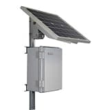 Tycon RPPL12-9-20 RemotePro® 2.5W Cont Remote Pwr Sys, 20W Solar, 12V 9Ah 108Wh Batt,12V 20A PWM Solar Charge Ctrl, Pole/Wall Mt Outdoor Polycarbonate Encl and Side of Pole Solar Mount