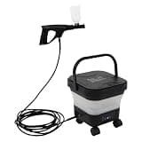 Cordless Electric Pressure Washer Foldable Sprayer Washer (Black White)