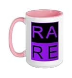 Purple RA RE Purple Graphic Ceramic Mug, Pink/White, 15oz
