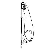 YDuupxe Telescoping Pressure Washer Wand, Aluminum Alloy Pressure Washer Extension Wand, 20.8 Ft 5 Section Retractable Pole with 5 Nozzles and 2 Adapters for Gutter Soffit Cleaning