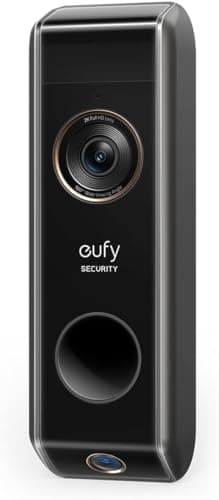 eufy Security Video Doorbell S330, 2K HD Video Doorbell, HD Security Camera, Battery-Powered Add-On, Dual Motion Detection, Package Detection, Family Recognition, No Monthly Fee(Renewed)
