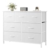OLIXIS 7 Drawer Closet Organizer, Storage Tower with Sturdy Steel Frame