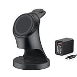 Wireless Charger,3 in 1 Magnetic Wireless Charger Stand, Fast Wireless Charging Dock for iPhone17/16/15/14/13/12 Series, Apple Watch Series, AirPods Pro.