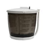 Compact Portable Mini Washer & Spin Dryer - 2 In 1 Non-electric Manual Laundry Solution For Indoor/outdoor Use - Efficient Grey Washing Machine Grey