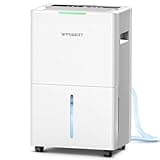 WPSOERT 4000 sq.ft Dehumidifier for Basement with Drain Hose, 45 Pint Dehumidifiers for Home, Smart Compressor Dehumidifies for Large Room, Bedroom, 3 Modes, Intelligent Humidity Control, Auto Defrost