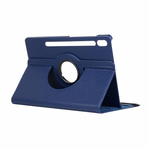 FAYGAOAI Blue, Rotating Case for Samsung Galaxy Tab S7 FE 12.4 inch 2021, 360 Degree Rotating Stand Cover with Wake/Sleep, Vertically and Horizontally Swivel, Multi-Angle Viewing Stand