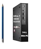Dell Pro Micro Plus QBM1250 AI PC (Next Gen OptiPlex 7020 Plus MFF), Intel 20-Core Ultra 7 265, 16GB DDR5 RAM, 512GB SSD, Mini Tiny Business Desktop, 3x DisplayPort, Wi-Fi 6E, Ethernet, Win 11 Pro