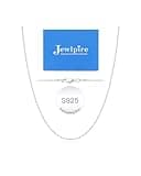 Jewlpire 925 Sterling Silver Chain Necklace for Women, 1.1mm Cable Chain Necklace Silver Chain for Women Comfortable Women's Chain Necklace 18 Inch
