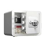 Fireproof Safe Box, Fire-Resistant Steel Security Vault with Mechanical Code Lock, Large Capacity, Anti-Theft Protection for Valuables, Jewelry & Documents, Ideal for Home Use(15"x11.8"x11.8") white