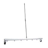 Tnfeeon Pressure Washer Cleaner Stainless Steel Water Broom 3.28ft Surface Cleaner with 1 4 Inch Quick Connector and 2 Extension Rods for Homeowners Driveways Patios Cars (for Floor)