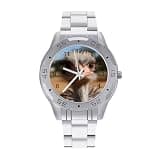 FekiLoot Watches for Men Big Face Stainless Steel Wristwatch Casual Watch