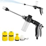High Pressure Hose Nozzle | Portable Auto Cleaner with Adjustable Spray Patterns | Automotive Multifunctional Pressure Washer | for Cleaning Home Garden Detailing Outdoor