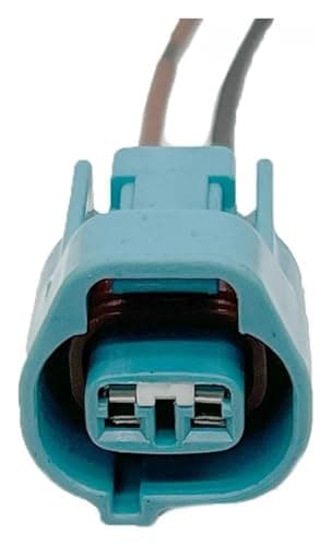 AICNRUT 2Pin Automobile Front/Rear Wire Harness Female Electronic Connector Blue Compatible 6189-0238(Size:1 Pc) AICNRUT(1 Pc)