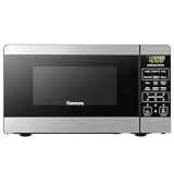 Kenmore Countertop Microwave, 6 Auto-Preset Menus, Child Lock, Defrost & Express Cooking Features, 1.1 Cu Ft, Stainless Steel