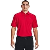 Under Armour Men's Tech Golf Polo , Red (600)/Graphite, Medium