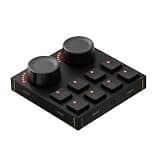 Intech Studio Grid TEK2 Modular MIDI Controller – 2 Jog Wheels & 8 Gateron Hall Effect Switch Buttons – Programmable USB-C Macro Pad for DAW Control, Video Editing & Streaming – Mac, PC & Linux