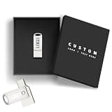 Kacenray Personalized Dual USB Flash Drive, Custom USB Flash Drive with Logo Bulk for Wedding Photographers, Creative Agencies, Client Handovers, with Optional Custom Packaging (50,32 GB)