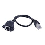 BSUHGIFNU Cat6 Extension Cable RJ45 Male to Female Screw Panel Mount Ethernet LAN Network Extension cate6 Cables 30cm 60cm 100cm