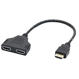 QFDRRFIJT 5pcs 1 Input 2 HDMI Compatible Splitter Cable HD 1080P Video Switcher Adapter Output Port Hub