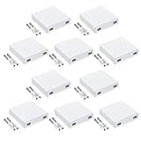 86 Type Wall Mount Box for Fiber Opt Connection Including Ventilation Holes ABS Reliabled Networking Tool Fiber