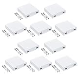 86 Type Wall Mount Box for Fiber Opt Connection Including Ventilation Holes ABS Reliabled Networking Tool Fiber