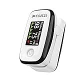 Oxygen Monitor Fingertip, Pulse Oximeter with OLED-TFT Display and 20 Memories