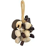 Shaker, Handmade Nut-Shell Rattle, 9.8-11.8 in / 25-30 cm, 11 Strings, for Meditation Yoga Relaxation, Chacha Panji Salin Juju Pod Rattle Bell