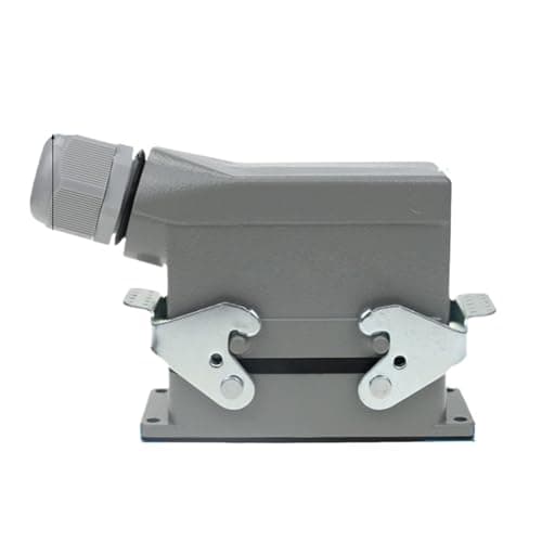 Rectangular Heavy Duty Connector HDC-HE4 6 10 16 20 24 32 48 Core Pin 16A Waterproof Aviation Plug Top and Side Line Connector(20 core lateral line)