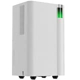 38 Pint Dehumidifier for Room with Drain Hose, Large Water Tank, 24H Timer, Child Lock, Small Dehumidifier for basement Bathroom