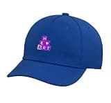Mens Women Purple Heart Blocks Purple Graphic Adjustable Printed Baseball Hat, Royal Blue