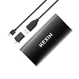 KEXIN 256GB External SSD Hard Drive USB 3.1 Type-c Portable Solid State Drive 256G, up to 500MB/s for PC Mac Android Game Console and More