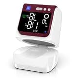 Automatic Electronic Blood Pressure Monitor, 22-40 CM Blood Pressure Cuff, 3 Users*199 Memories, Arm Blood Pressure Monitors for Home Use, Backlit Large LED Screen, BP Monitor (White Burgundy)