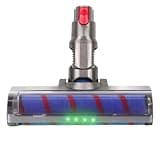 Soft Roller Brush Head, Compatible with Dyson, V15 V11 V10 V8 V7 Vacuum Cleaner Brushes Direct Drive 4 LED Lights Hard Floors