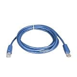 Tripp Lite Eaton Series N002-007-BL Cat5e Ethernet Cable 7 ft, 350 MHz RJ45 M/M Gigabit UTP Patch, Molded Strain Relief, PoE, Blue, Cloud Care Pre-Configured Bundle Eligible (1 Pack)