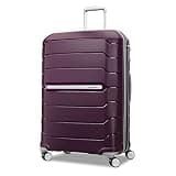 Samsonite Freeform Large Checked Luggage with Dual 360° Spinner Wheels - TSA Lock, Airline-Approved - Lightweight Durable Polypropylene Expandable Hardshell - Amethyst Purple
