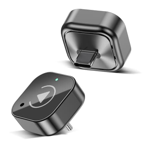 Wireless CarPlay & Android Auto Adapter USB-C, 2-in-1 Fast Connect CarPlay Wireless Adapter for iPhone & Android, Ultra-Low Latency, 5GHz WiFi, Auto Reconnect, Plug & Play