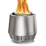 East Oak Fuoco Smokeless Fire Pit 7'' for Patio and Outdoor, 3-in-1 Ash Pan | Portable Wood & Pellet Tabletop Firepit | Stainless Steel 120% More Efficient Burn | Easy Ignition & Compact Design