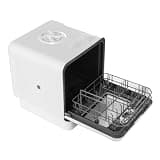 Xevaldric Countertop Dishwasher with 6L Built-in Water Tank Portable Dishwasher 360° Dual Spray High-Temp& Air-Dry Function for Apartments