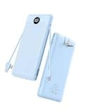 VRURC Portable Charger Power Bank - 10000mAh Fast Charging 22.5W USB Port Fast Charging Power Bank,4 Outputs Dual Inputs Slim Compact Rechargeable Battery Pack Travel Accessories-Blue(1 Pack)